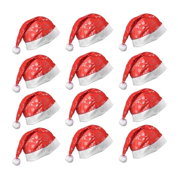Ziemassvētku Zelta Samta Cepure Ir Izmantota Ziemassvētku Puse, Puse Mērci, Ziemassvētku Rotājumi Dāvanas, 12 Gab./Komplekts