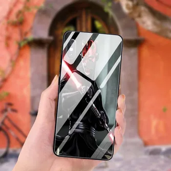 Sith Jedi Star Wars Kurpes Rūdīts Stikls Telefonu Gadījumos par Xiaomi Redmi 5 5A 6 7 7A 4. Piezīme 4X 8. 8.A 9 Pro 5Plus Coque