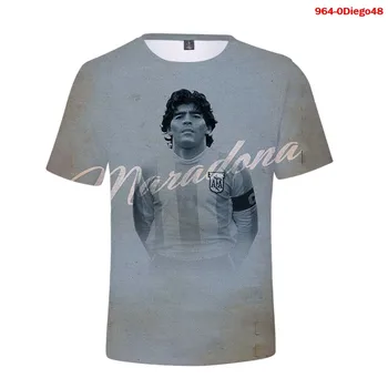 Grafiskais T Krekli Harujku Diego Armando Maradona, Apģērbu Īstermiņa Piedurknēm Streetwear Hip-Hop 3D Drukas Diego Tshirt Vasaras Modes