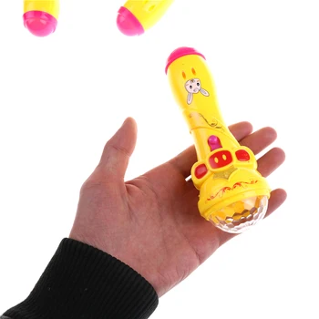 Mini Gudrs Cūku LED indikators, kas Mirgo Krāsains Rotaļlieta Bērniem, Flash Stick Mikrofons Zvaigžņotām Lukturīti Rotaļlietas