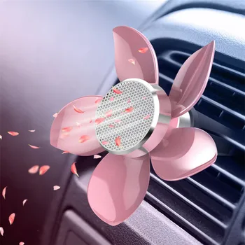 Jaunas Auto Gaisa Izplūdes Rotējošo ziedlapiņas Aromterapijas Automašīnu Gaisa Kondicionieri Gaisa Izplūdes Smaržas Auto piederumi Auto interjera dizains