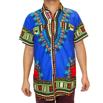 Priekšsēdētāja Hunkle Dashiki Tradicionālo Āfrikas Apģērbs vīriešu Krekls, Kleita Vīriešu Klasiskās Bazin Riche Dashiki Topi Vasaras Blūze Drukāt