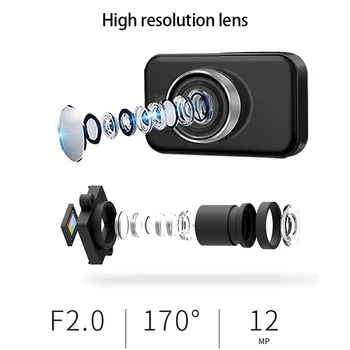 3 Collu LCD Automašīnas Priekšējais un Aizmugurējais Dual Camera Dash Cam 1080P DVR Auto Vadītāja Ieraksti M90