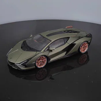 1:18 Mērogā Lamborghini Sian FKP37 Sakausējuma Luksusa Transportlīdzekļa Lējumiem Pull Atpakaļ Automašīnas Modelis, Preču, Rotaļlietu Kolekcija