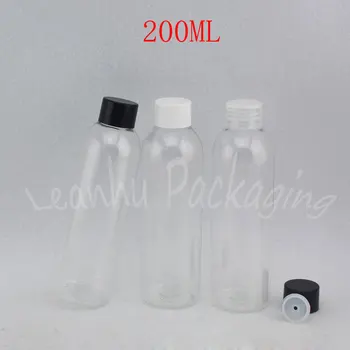 200ML Pārredzamu Tukšas Plastmasas Pudeles , 200CC Losjons / Šampūns / Tonera Sub-pudelēs , Tukši Kosmētikas Konteineru ( 30 GAB/Daudz )