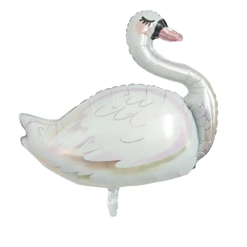 Kronis Flamingo Folijas gaisa Balons, Balts Gulbis Balons, Dzimšanas dienas, Kāzas Havaju Partijas Apdare Hēlija Piepūšamās Bumbas bērniem, Rotaļlietas, Dāvanas