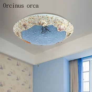 Vidusjūras stila dabas shell griestu lampas spīdumi nakts gaismas led lampas, grīdas joslā mājas apgaismojums Bezmaksas piegāde