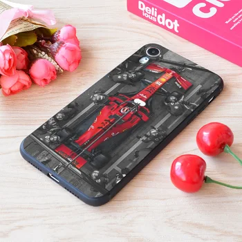 IPhone Charles Leclerc Ferrari Pit Stop Print Mīkstās Matt Apple iPhone Gadījumā