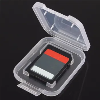 Balts Portatīvo Plastmasas SD Atmiņas Kartes Uzglabāšanas Kaste Ērtai Uzglabāšanai Sīkrīkus Kartes Konteineru SDHC X4Z5