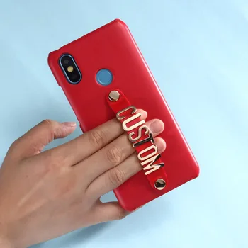 Par Xiaomi Mi Redmi Piezīme 5 6 7 8 A2 A3 lite Pro Plus Pasūtījuma, Ādas Gadījumā auklu Zelta Metāla Telefonu Gadījumā Būtiska Coque