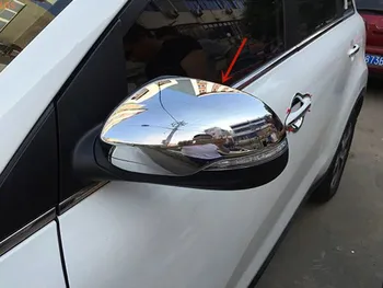 Par Kia KX3-2019 Augstas kvalitātes ABS Chrome Atpakaļskata spoguļa vāciņš Anti-Rub aizsardzības Apdares auto piederumi