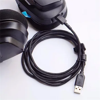 Austiņu Vadu Nomaiņa USB Peles Kabelis Logitech G533 G633 G933 Austiņu Kabeli