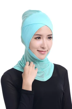 (20 gabali/lot) neto materiāls musulmaņu hijab crossover ninja underscarf,islāma underscarf HM208