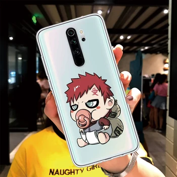 Phone Gadījumā Xiaomi Redmi Piezīme 8 Pro 7 6 Pro 9 9S Mi 9 9T k20 pro Funny Baby Uchiha Sasuke Multfilmu Naruto Hatake Kakashi Vāciņu