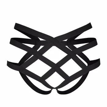 Erotiskā Drošības Siksnām, Krūšu Siksnu Biksītes Māšele Sieviešu Platums Būris Biksītes Lenta Strappy Criss Cross Atvērt Muca Biksītes Apakšveļa Sandales