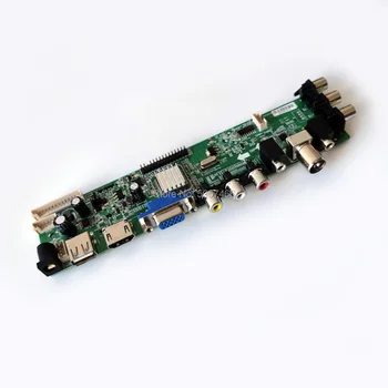 Fit B140XW01 V0/V1/V2/V3/V5 uzlabot AV VGA USB DVB 3663 TV ciparu 40 pin LVDS ekrāns 1366*768 LCD Kontrolieris valdes DIY Komplektu