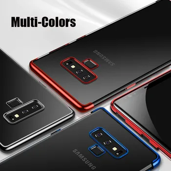 Samsung Galaxy Note 9 Lietā Luksusa Pārredzamu Mīksta Apšuvuma Telefonu Gadījumos Par Galaxy Note 9 S9 Plus A6 A8 Plus J4 J6 2018