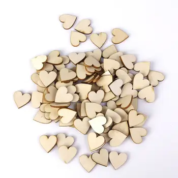 50gab/set Koka Mīlestību Sirds formas lāzergriešanas Izrotājumu DIY Amatniecības ornamentu, Kāzu Dekorācijas, 40mm Droppshiping Karstā