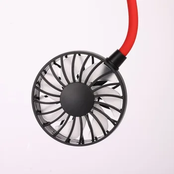 USB Lādējamu Valkājamas Portatīvo Roku Bezmaksas Neckband Fan Mini Kakla Dubultā Fani 3 Ātruma Regulēšana JAUNAS