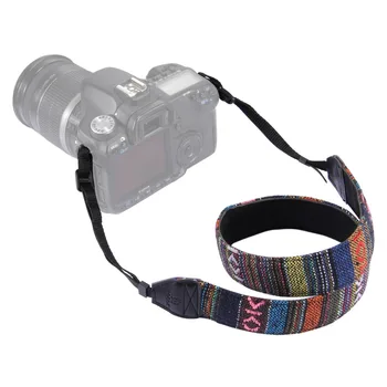Vintage Etniskā stila Plecu Siksnas Kameras, Multi-krāsu Siksnas Canon Nikon Sony DSLR Kameras Kakla Delnas Siksniņas, Lentes