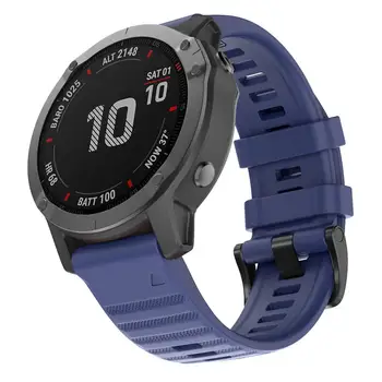 26mm Sporta Silikona Watchband Wriststrap par Garmin Fenix 6X 6 6S Pro 5X 5 5S Plus 3 AP 20 22mm Viegli Fit Ātri Atbrīvot wirstband