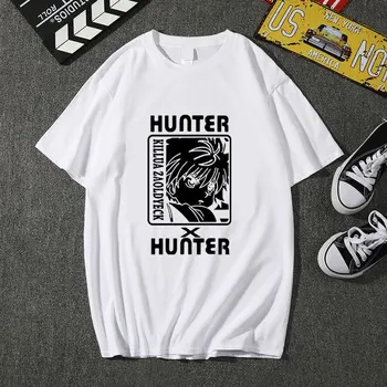 Hunter X Hunter Vīriešu & Sieviešu T Kreklu Dizains GON FREECSS Cosplay T-krekls Jauns Anime Kurapika T Krekls Modes Killua Zoldyck Tees