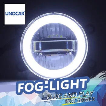 Auto Stils Angel Eye Miglas Luktura Mitsubishi Outlander LED DRL Dienas Gaitas Gaismas High Low Beam Automobiļu Piederumi