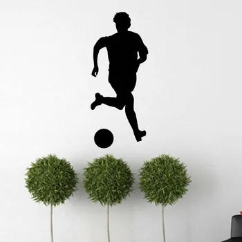 Spēlēt Futbolu Cilvēks Modes Modelis, Sienas Uzlīmes Dzīvojamā Istaba Guļamistaba Zēni Vinila Decals rotaļu istaba, Mākslas Plakātu Sienas K798