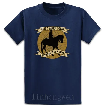Zirgu Izjādes Aprunāt Darba Roku Linga t krekls ar Īsām Piedurknēm Pielāgot Komiski vasaras Atpūtas Grafiskais apaļu Kakla foršs krekls