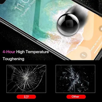 9H Rūdīts Stikls iPhone X Screen Protector For iPhone X 10 8 7 6 plus Rūdīts Stikls 2.5 D HD Skaidrs, Caurspīdīgu Stiklu Plēves