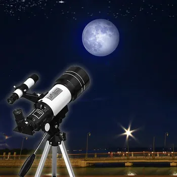 40#Apdare Vintage Platleņķa Astronomisko Teleskopu 150x Iesācējs Monokulāri Mēness Novērojumu Teleskops Ir 2021. Декор Дома