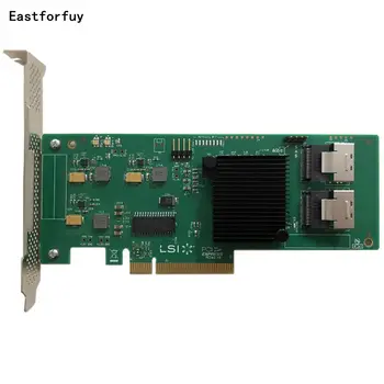 Eastforfuy Avago LSI SAS 9211-8I LSISAS2008-TĀ 8) ostas NĒ-RAID HBA JBOD SATA SFF8087 6Gb PCI-E 2.0 X8 Kontrolieris Karti