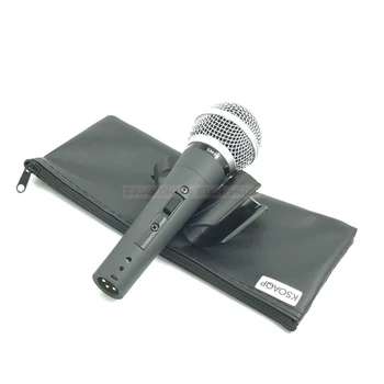 KSOAQP 3PCS augstākās Kvalitātes Nekustamā Transformatoru SM 58LC 58S 58SK Dinamiskais Rokas mikrofons Karaoke Vadu Mikrofons Mike Mikrofons ar ieslēgšanas/izslēgšanas Slēdzi