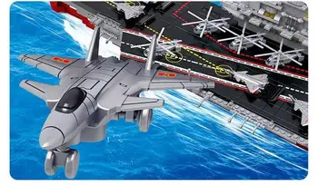 Sluban 2017 Jaunu 0399 1:450 Gaisa pārvadātājs Antisubmarine helikopteri Celtniecības Bloku Rotaļlietu Komplekts kuģa 3D Ķieģeļi DIY Bezmaksas Piegāde