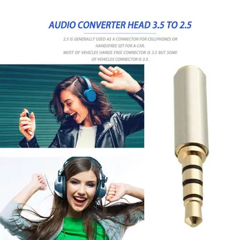 3,5 mm uz 2,5 mm un Sieviešu un Vīriešu Audio Stereo Adapteri, Pievienojiet Pārveidotāja Adapteris Austiņu Ligzda Pārsūtīt Audio Savienotājs