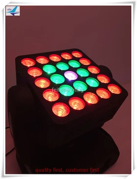 4xlot Pro disko gaismas 5x5 led gaismas mazgāt matricas 25*12w led matricas blinder kustīgās galvas