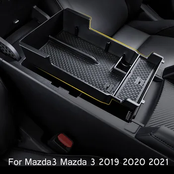 Par Mazda3 Mazda 3 2019 2020 2021 Centrālās Vadības Uzglabāšanas Kaste Elkoņbalsti Box Storage Box Auto Piederumi