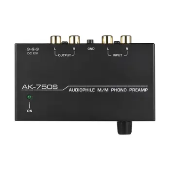 Ak-750S Audiophile M/M Phono Preamp Preamplifier Pastiprinātājs MUMS/ES Plug Adapteri