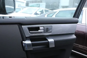 ABS Chrome Interjera Durvju Rokturi Paneļa Vāku Apdare Uzlīme Par Land Rover Discovery 4 LR4 2010-2016 Auto Piederumi 4gab