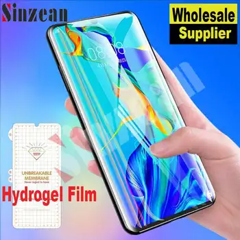 Sinzean 100gab Par Huawei P30 Pro/P20 lite/Mate 30 Pro/Mate 20 Pro/Gods 8X/9X 3D Pilnībā Segtu Mīksto hidrogelu filmu Ekrāna Aizsargs