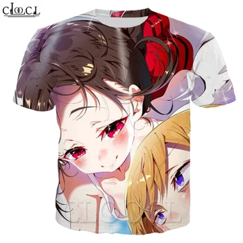 CLOOCL Anime Kaguya Sama Mīlestība Ir Karš, T Kreklu apdruka Vīriešu Sieviešu 3D Drukāt rakstu Krekli Modes Vasaras Sporta Tops