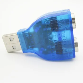 USB PS/2 PS2 vadītājs Kabeļa Adapteris Pārveidotājs klaviatūras Peles