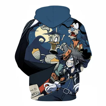 Halloween Karikatūra 3D Drukas Hoodies Vīriešiem Hoody Harajuku pelēkā vārna Streatwear sporta Krekls Tracksuit Džemperis Mētelis Dropship ZOOTOPBEAR
