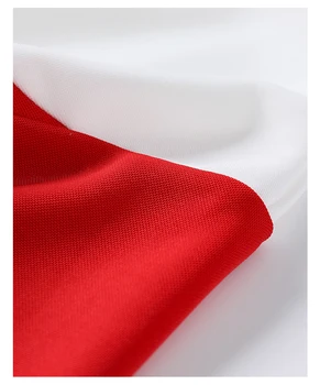 Cute vasaras kleitas karikatūra vizuļi appliques baltā un sarkanā gadījuma kleita sievietēm maxi fāzēm ruffles dāmas kleitas NS284