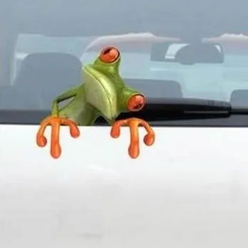 3D stereo auto uzlīmes, Funny karikatūra auto uzlīmes, lai izvairītos no katastrofas Gecko auto uzlīmes Reāli personības uzlīmes-165