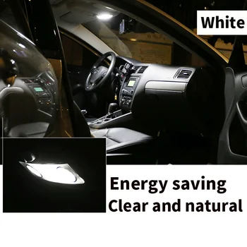 2gab Balta auto piederumi F39mm Canbus Bez Kļūdām, LED salona Apgaismojuma Lasīšanas Gaismas Komplektu, Kartes Dome Licence Lampas