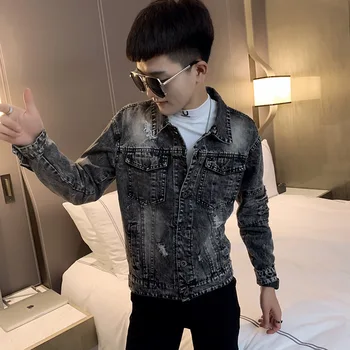 Vairumtirdzniecības 2020. gadam, Modes Sociālās puisis džinsa jaka rudens vīriešiem korejas self-audzēšanu garu zīmola skaists kleita pusaudžiem jaka