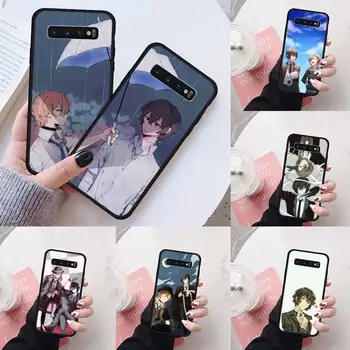 Japānas anime bungou klaiņojošiem suņiem Telefonu Gadījumā Samsung S6 S7 malas S8 S9 S10 e plus A10 A50 A70 note8 J7 2017