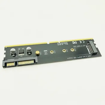 M2 SSD DDR3 Adapteris DDR M. 2 SSD Atspere Stāvvadu Kartes M. 2 NGFF B Taustiņu, Savienotājs ir SATA Barošanas 7Pin SATA Portu Pieslēgt JAUNU Mātesplati