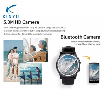 Saprātīga Gudra Skatīties IP68 Ūdensnecaurlaidīga ar GPS, WiFi, 3G, 4GB 512MB atbalsta SIM karte Sporta Smartwatch sirdsdarbība Bluetooth 4.0